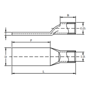 Blank Long Tongue, Standard Barrel, Inspection Window (AWG)