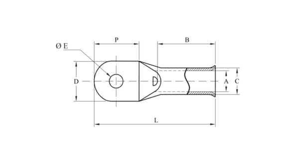 Compression Cable Lugs, N-series - Bell Mouthed