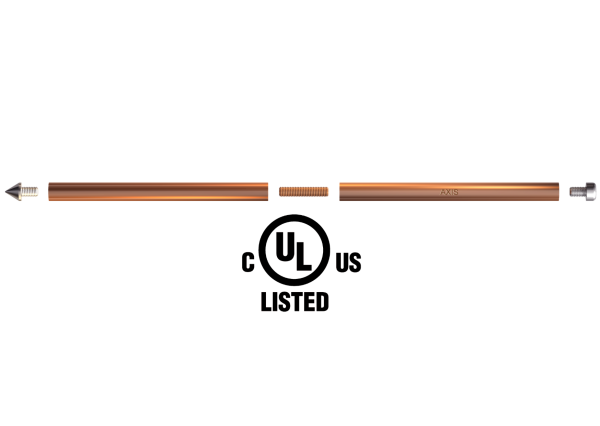 Solid Copper Earth Rods (Internal Threaded)
