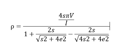 Earth Resistivity Formula
