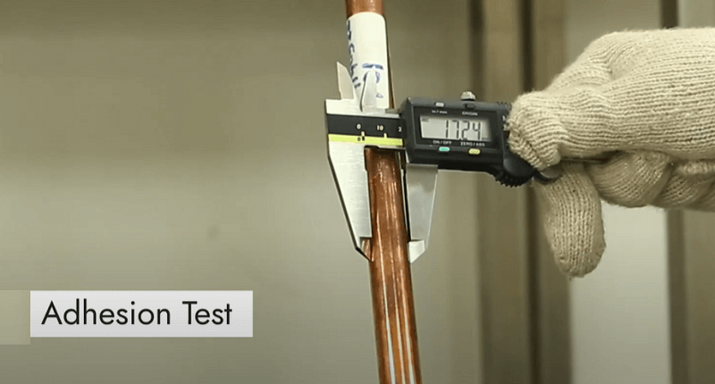 Adhesion test of Earth Rods